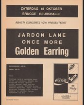 Golden Earring show ad October 18 1980 Brugge (Belgium) - Beurshalle